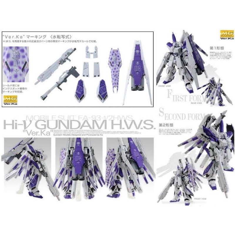 MG PREMIUM BANDAI Hi Nu Gundam ver ka HWS Expansion Part