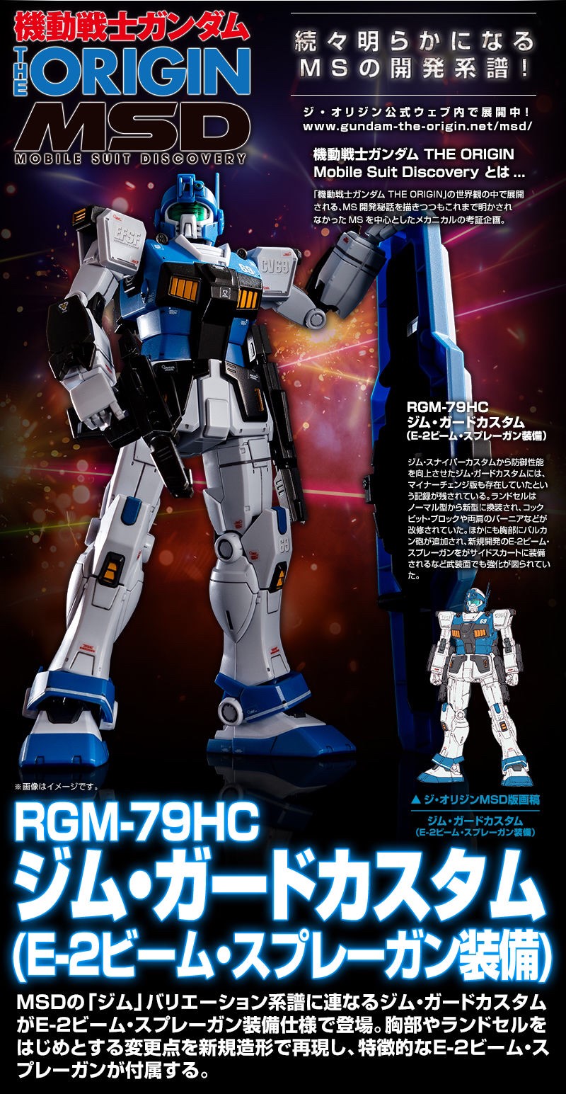[PRE-ORDER] HG PREMIUM BANDAI RGM-79HC GM Guard Custom (with E-2 Beam Spray Gun)