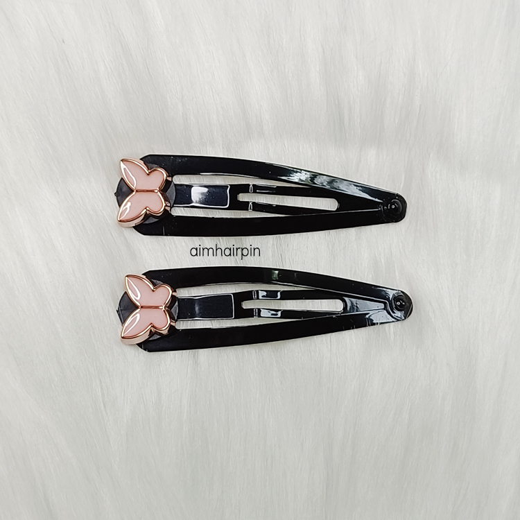 กิ๊บแป๊ะสีดำ แต่งจี้ผีเสื้อ - aimhairpin จำหน่ายกิ๊บติดผมเกาหลีแท้ และเครื่องประดับ ยางรัดผม คาดผมแฟชั่น สร้อยคอ ต่างหู