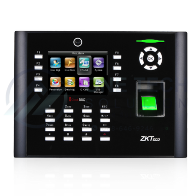 เครื่องสแกนลายนิ้วมือและบัตร รุ่น ZKTeco iClock660