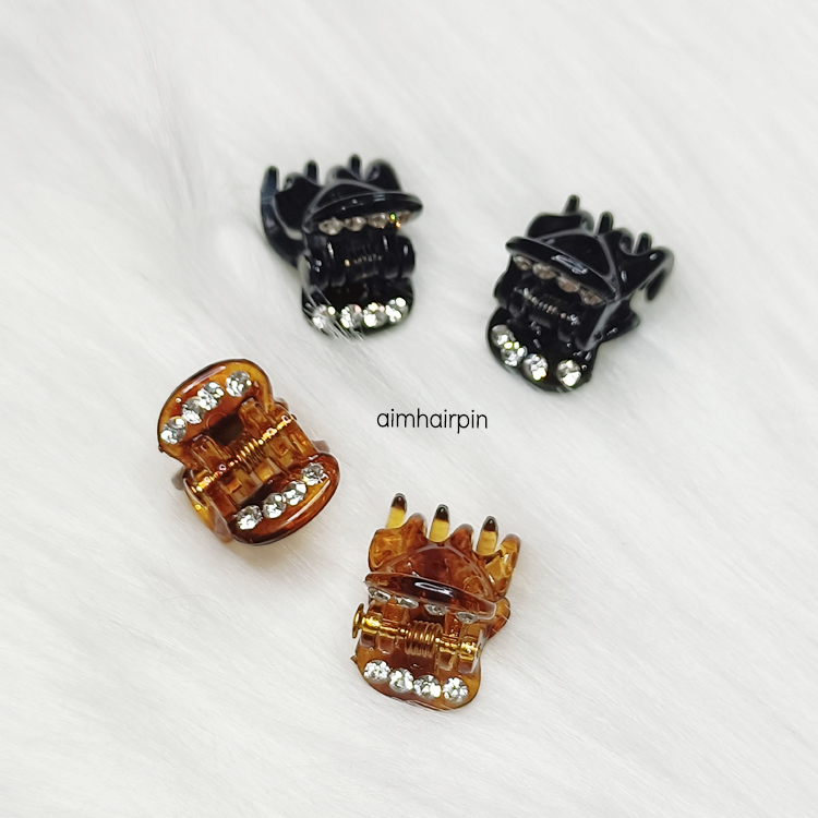 กิ๊บจับช่อจิ๋ว ฝังเพชร - aimhairpin จำหน่ายกิ๊บติดผมเกาหลีแท้ และเครื่องประดับ ยางรัดผม คาดผมแฟชั่น สร้อยคอ ต่างหู