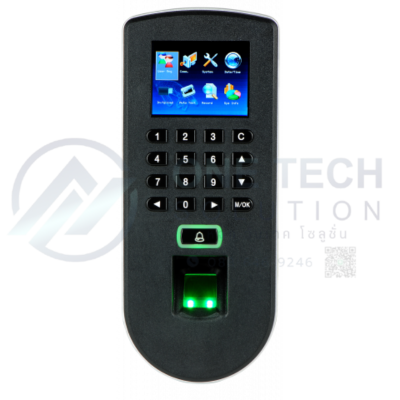 เครื่องควบคุมการเข้าออกและบันทึกเวลาระบบลายนิ้วมือ ZKTeco F19(ZMM210)