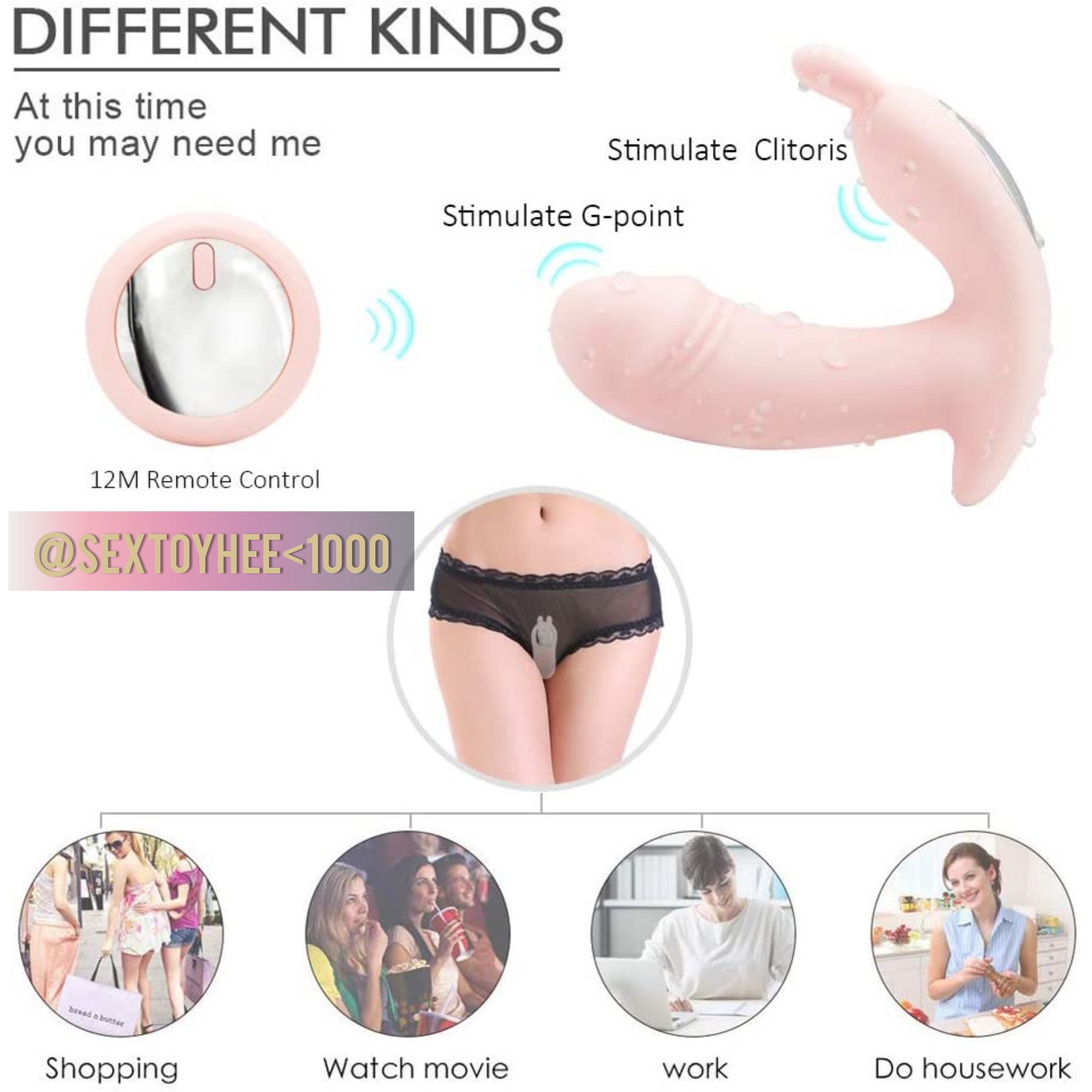 กระต่ายเหน็บแต๊ด ชาร์จแบตไร้สาย (ปรับสั่น 12-15 โหมด)