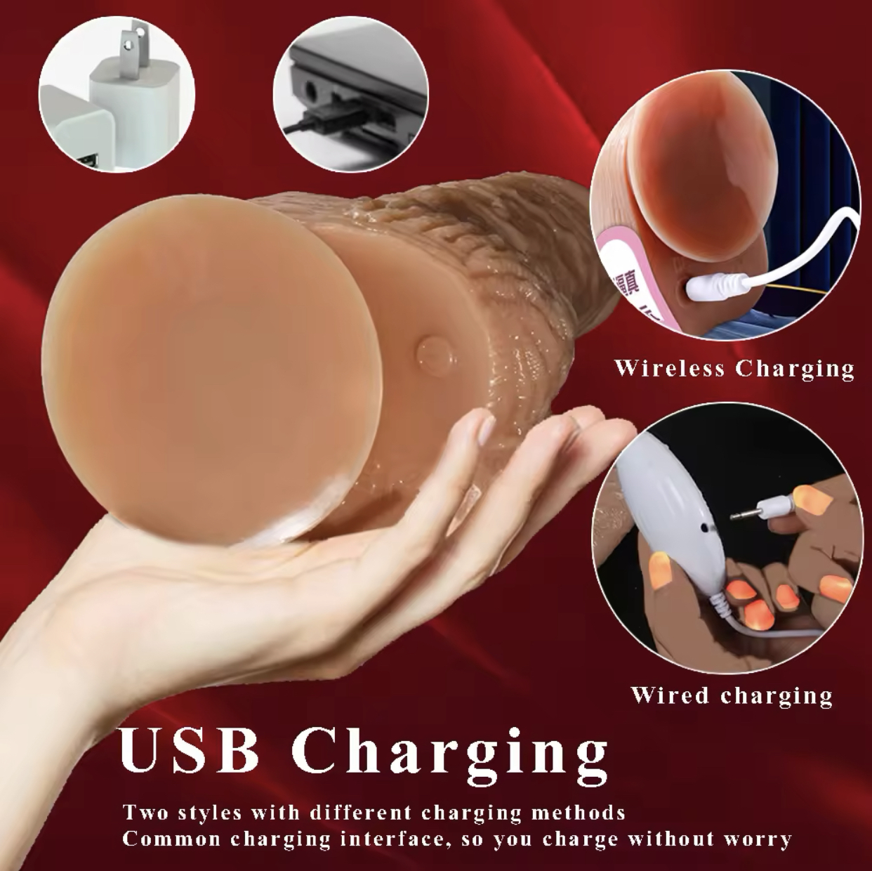 ดิลโด้สปริงไร้สาย Wireless (USB)