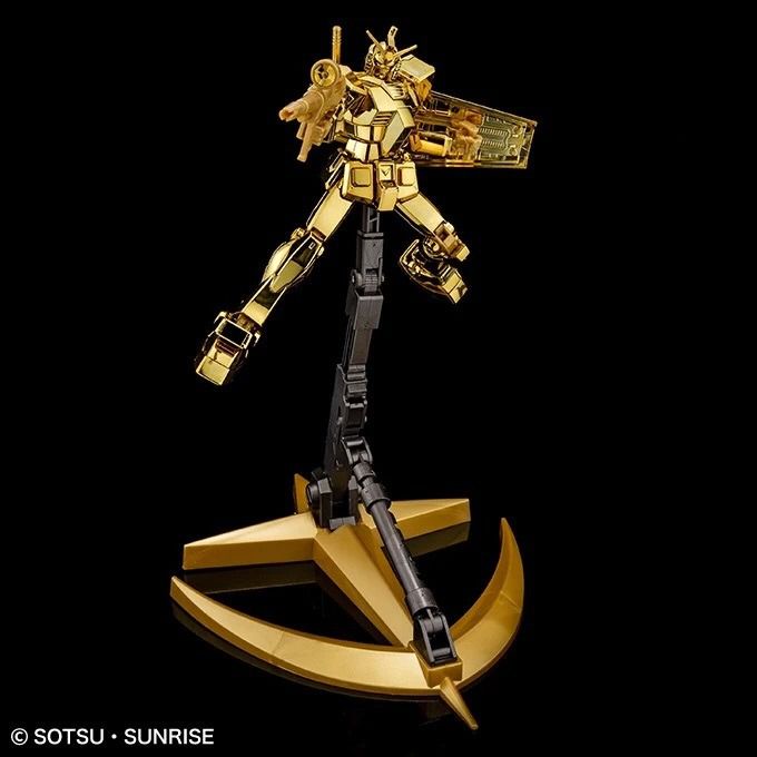 HG RX 78 2 The Gundam Base Prize Gold Coating with Action Base