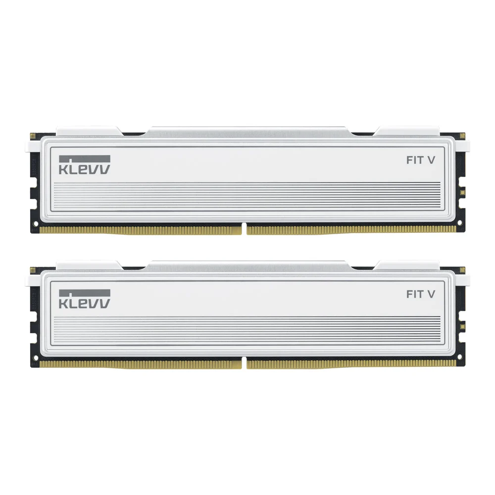 DDR5-PC KLEVV FIT V GAMING OC MEMORY - 32/5600MHz (16*2) WHITE