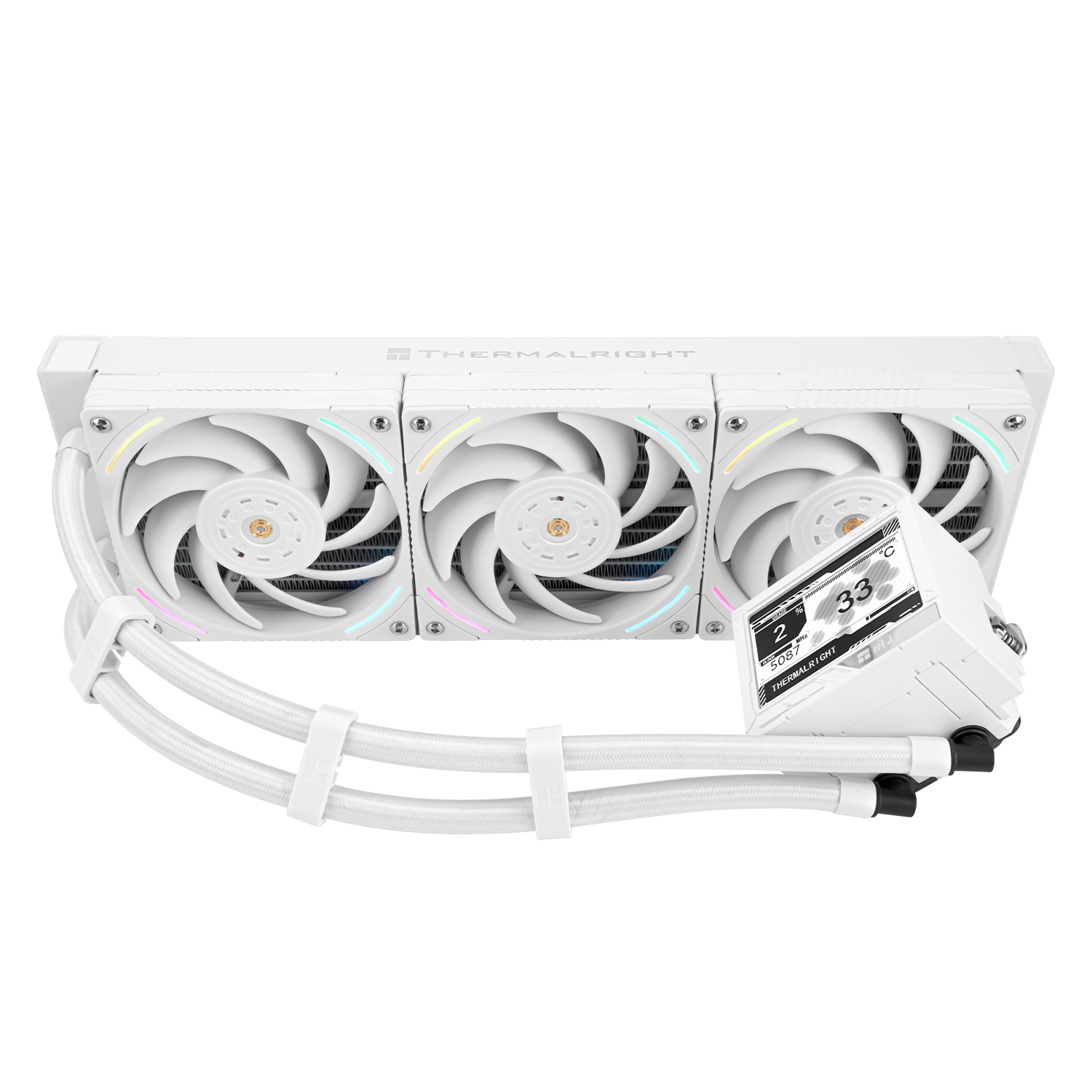 CPU LIQUID COOLER THERMALRIGHT MJOLNIR VISION 360 ARGB LIQUID COOLER - WHITE (BULK PACK INTEL/AMD)