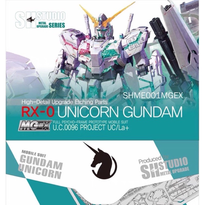 MGEX RX-0 Unicorn Gundam High Detail Upgrade Etching Parts SH Studio