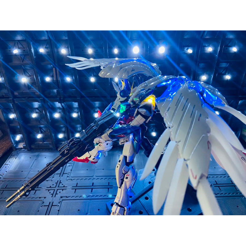 MG P BANDAI XXXG-00W0 Gundam Wing Zero ver ka Titanium Finished Gundam Base LIMITED..!!