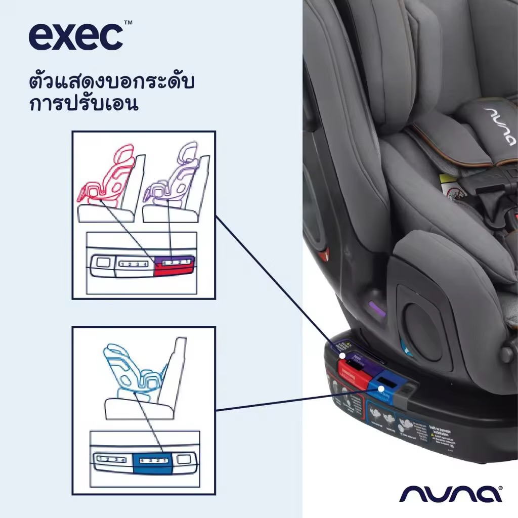 คาร์ซีท (แรกเกิด - 12 ขวบ) Nuna Car Seat Exec