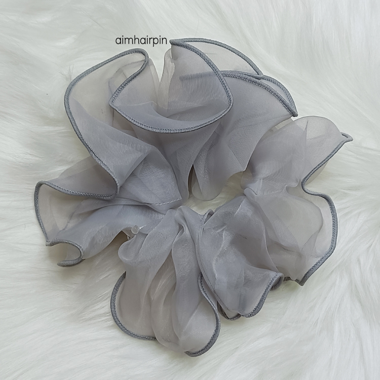 ยางรัดผมเอวัน A-One ผ้าแก้วกุ๊นขอบ