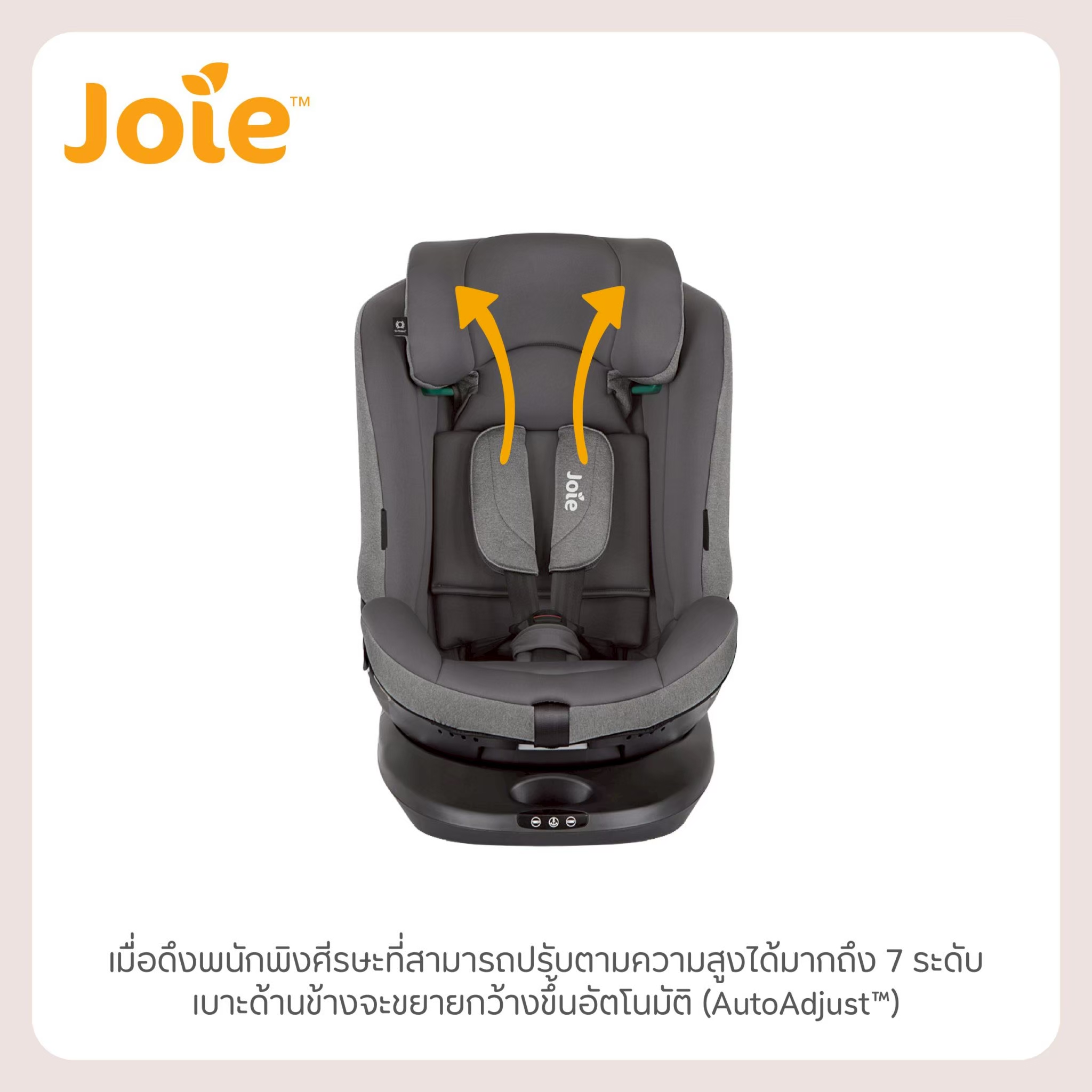 คาร์ซีท Joie Car Seat I-Spin Multiway Thunder