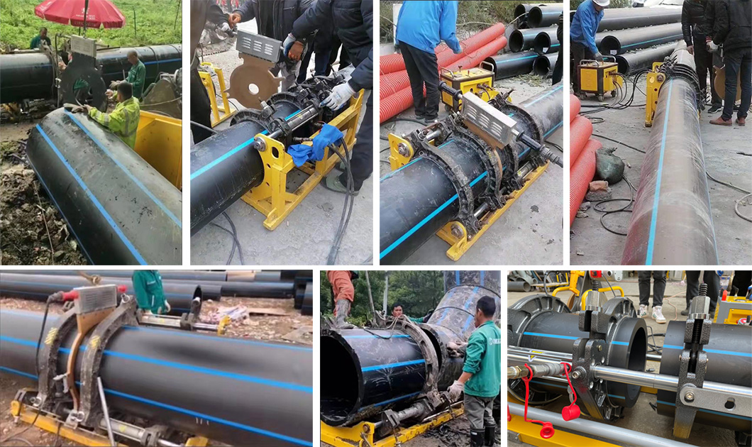 เครื่องเชื่อมท่อ Welping รุ่น WP250C Mnaual (มือหมุน) ขนาดที่เชื่อม 63mm-250mm