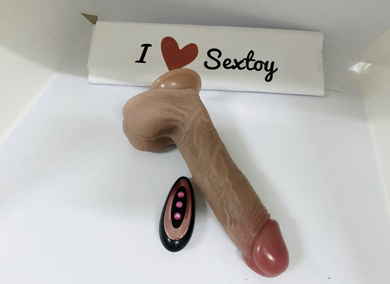 ดิลโด้ไร้สายเกรด Premium ไร้สาย (ชักเข้าออก 10 โหมด)