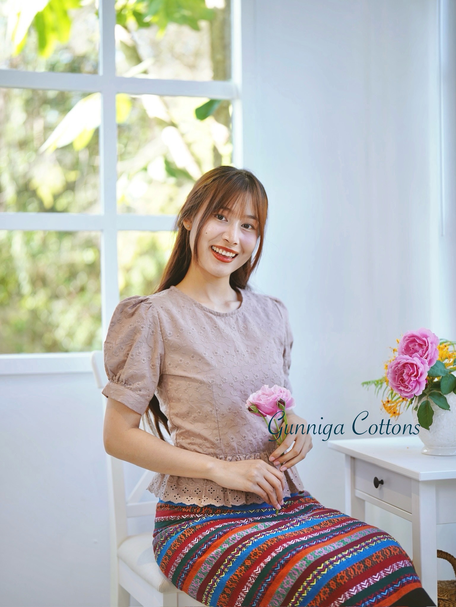 เสื้อดาหลา เลือกสีเพิ่มเติมได้ค่ะ มีสีเขียวสังขยา สีเขียวขี้ม้า สีปูน สีฟ้า สีมอคค่า สีม่วง