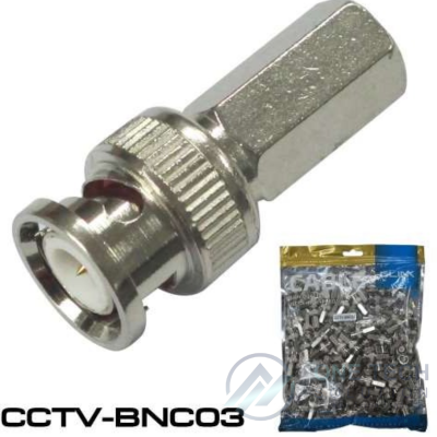 CCTV-BNC03 หัวต่อ BNC ท้ายเกลียวหกเหลี่ยม