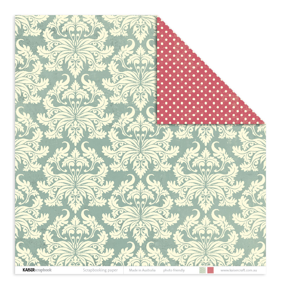 กระดาษ scrapbook KAISER - Gypsy 12x12นิ้ว double side 2ด้าน(ด้านละแบบ ให้เลือกใช้ได้ทั้ง2ด้านค่ะ)