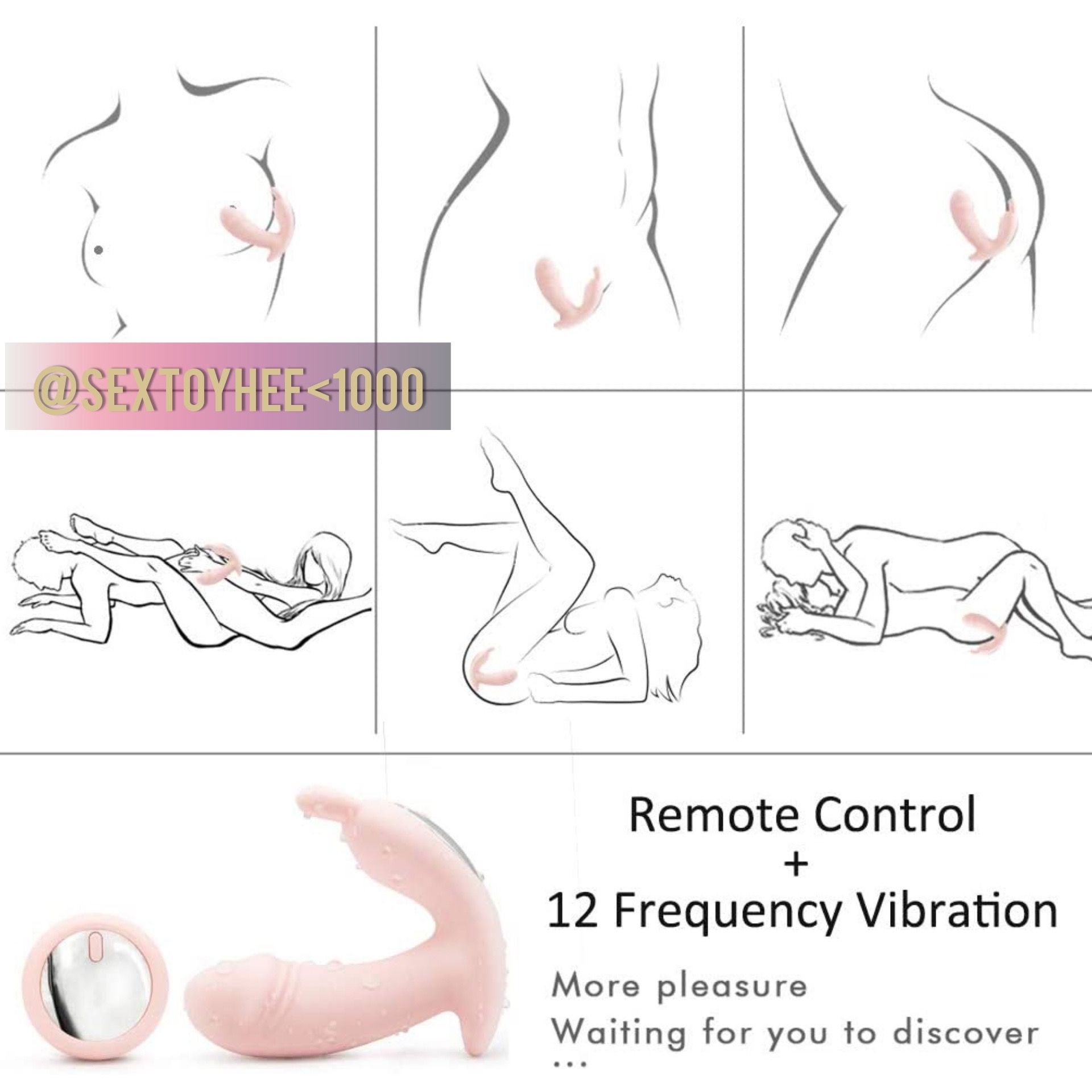 กระต่ายเหน็บแต๊ด ชาร์จแบตไร้สาย (ปรับสั่น 12-15 โหมด)