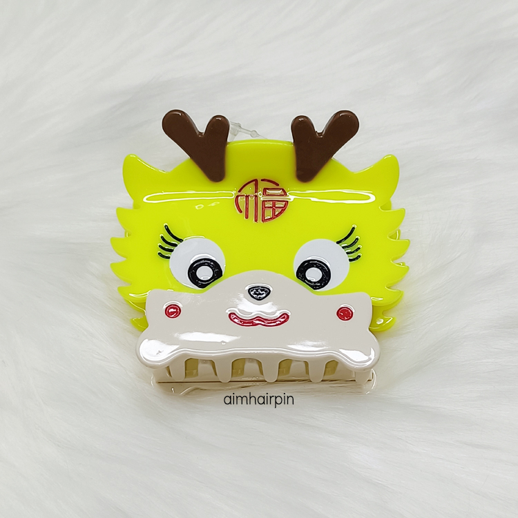 กิ๊บหนีบผม มังกรน้อย สีเหลือง - aimhairpin จำหน่ายกิ๊บติดผมเกาหลีแท้ และเครื่องประดับ ยางรัดผม คาดผมแฟชั่น สร้อยคอ ต่างหู