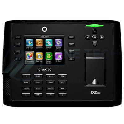 เครื่องสแกนลายนิ้วมือและบัตร รุ่น ZKTeco iClock700