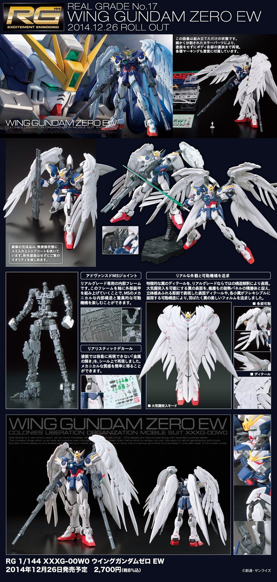 RG BANDAI XXXG-00W0 Wing Gundam Zero EW