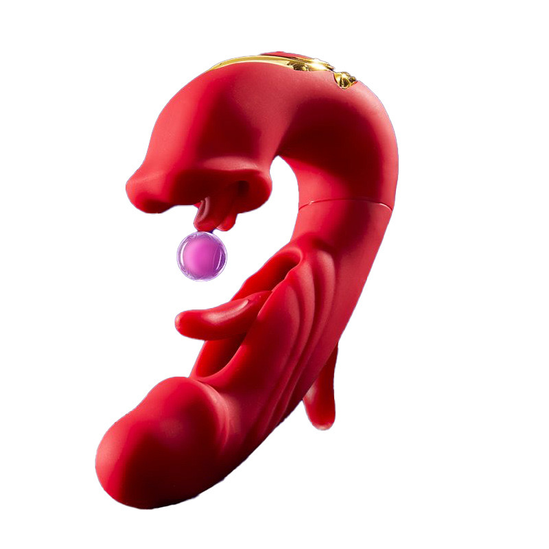 เครื่องนวดลิ้นตบ 3 in 1 Vibrator (ชาร์ตแบตไร้สาย)