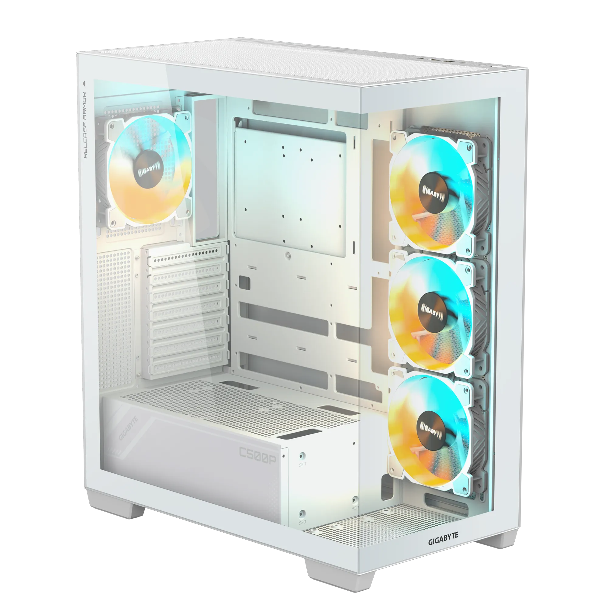 CASE GIGABYTE C500 PANORAMIC STEALTH - WHITE (ATX)