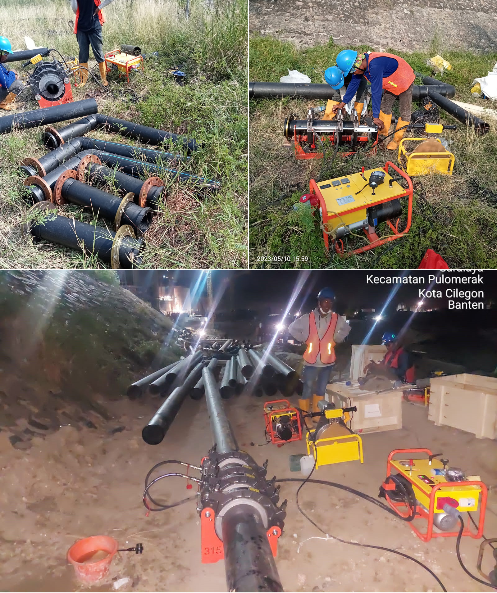 เครื่องเชื่อมท่อ Welping รุ่น WP250C Mnaual (มือหมุน) ขนาดที่เชื่อม 63mm-250mm