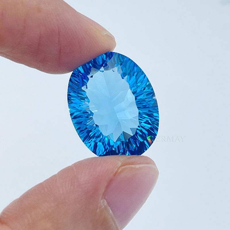พลอยบลูโทแพซ (Blue Topaz) อะตอมพลอยแท้ธรรมชาติ