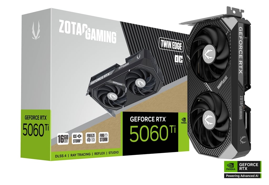 ZOTAC GAMING GEFORCE RTX 5060 Ti TWIN EDGE OC - 16GB GDDR7 128BIT