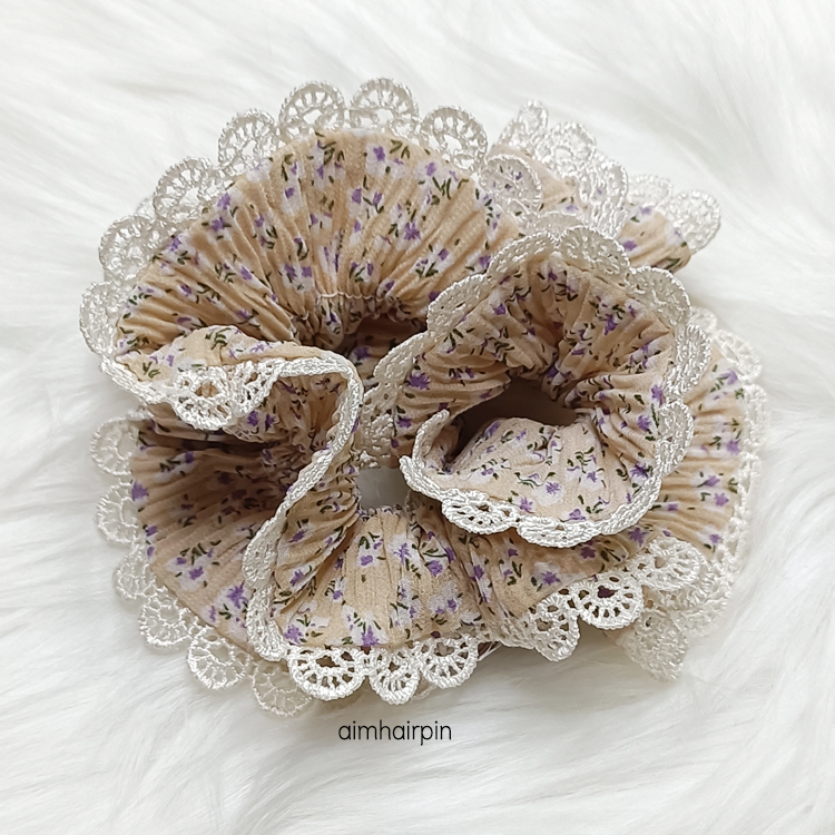 ยางรัดผมเอวัน แต่งขอบลูกไม้ A-One มีให้เลือก 22 ลาย - aimhairpin จำหน่ายกิ๊บติดผมเกาหลีแท้ และเครื่องประดับ ยางรัดผม คาดผมแฟชั่น สร้อยคอ ต่างหู