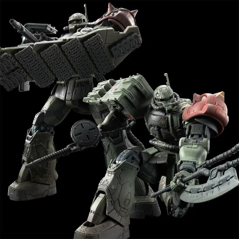 HG PREMIUM BANDAI ZAKU II F TYPE LeSEAN & ZAKU II (UNIDENTIFIED TYPE) LeSEAN (RFV)