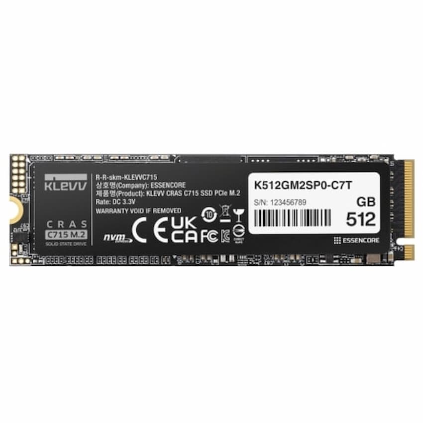 SSD M.2 LEVV CRAS C715 - 512GB PCIe3x4 (R/3200MBs | W/2000MBs)