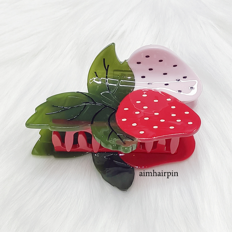 กิ๊บหนีบผมสตอร์เบอร์รี่ - aimhairpin จำหน่ายกิ๊บติดผมเกาหลีแท้ และเครื่องประดับ ยางรัดผม คาดผมแฟชั่น สร้อยคอ ต่างหู