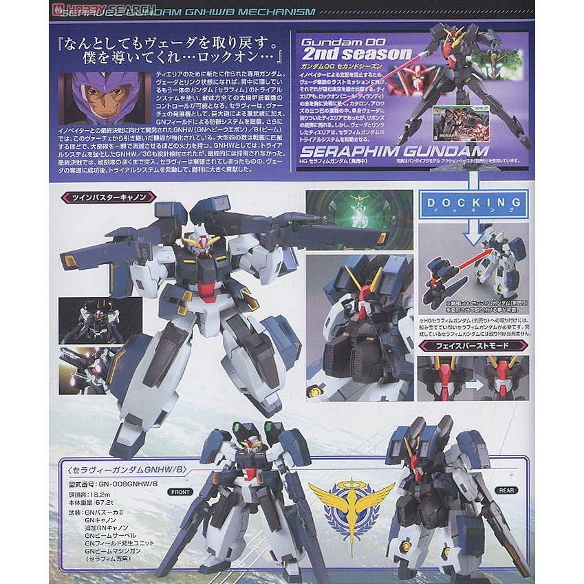 HG BANDAI GN-008 SERAVEE GUNDAM GNHW/B