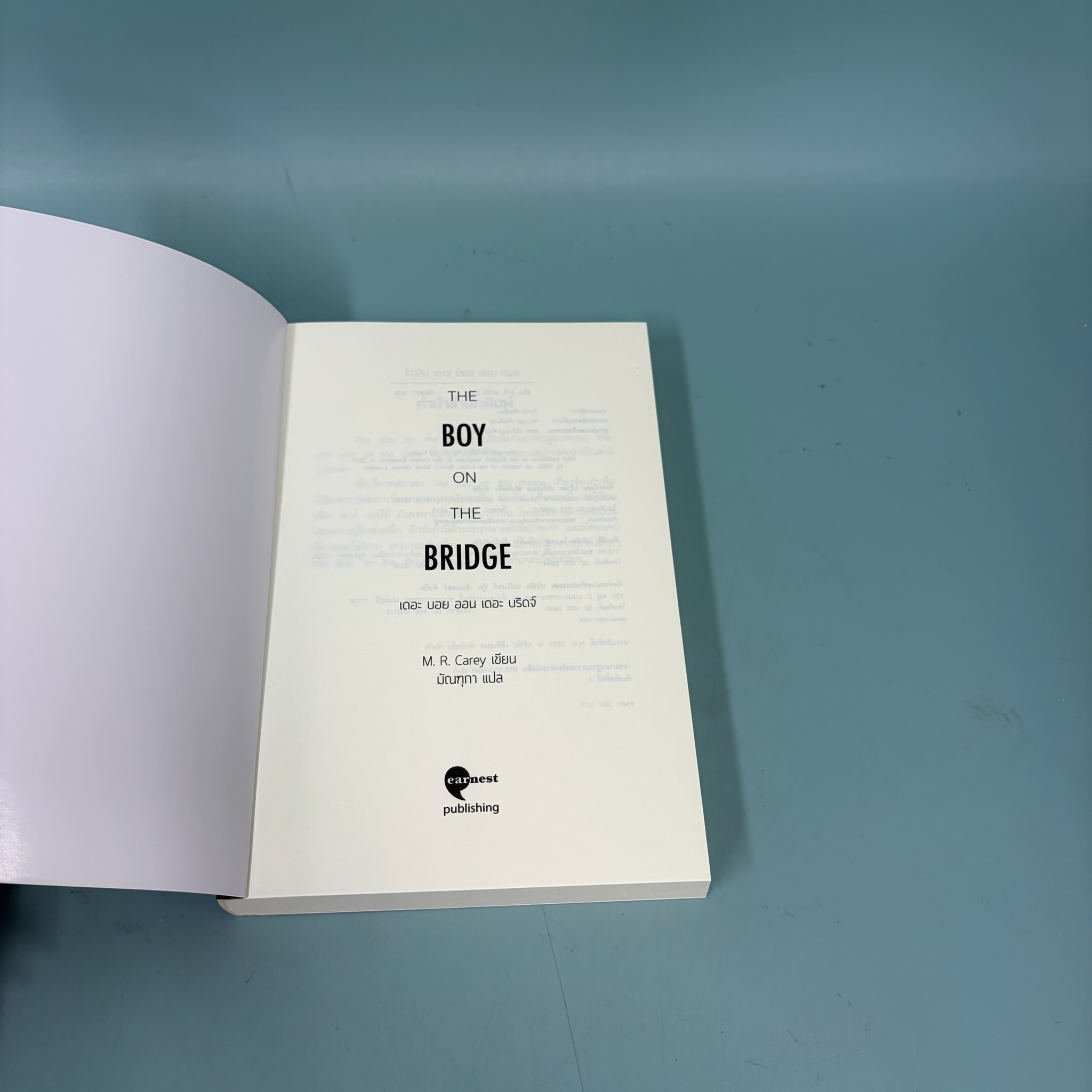 THE BOY ON THE BRIDGE เดอะ บอย ออน เดอะ บริดจ์ / มือสอง / เอ็ม.อาร์ แครีย์ / เอิร์นเนส พับลิชชิ่ง / นิยาย แฟนตาซี