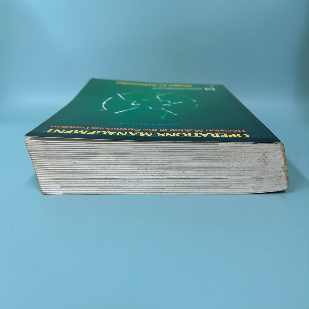 Operations Management: Decision Making in the Operations Function by Roger G. Schroeder TextBook