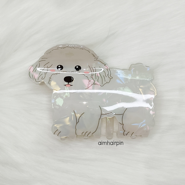 กิ๊บอะคริลิค น้องหมาน่ารัก - aimhairpin จำหน่ายกิ๊บติดผมเกาหลีแท้ และเครื่องประดับ ยางรัดผม คาดผมแฟชั่น สร้อยคอ ต่างหู