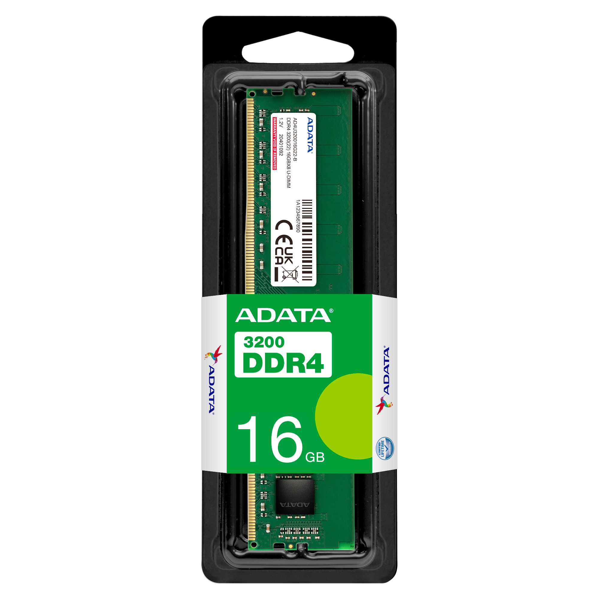 DDR4-PC ADATA 16/3200MTs U-DIMM (16x1) 1.2V