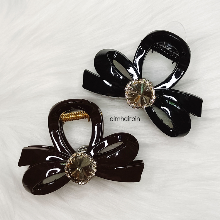 กิ๊บหนีบผมทรงโบว์เกาหลี ประดับเพชร - aimhairpin จำหน่ายกิ๊บติดผมเกาหลีแท้ และเครื่องประดับ ยางรัดผม คาดผมแฟชั่น สร้อยคอ ต่างหู