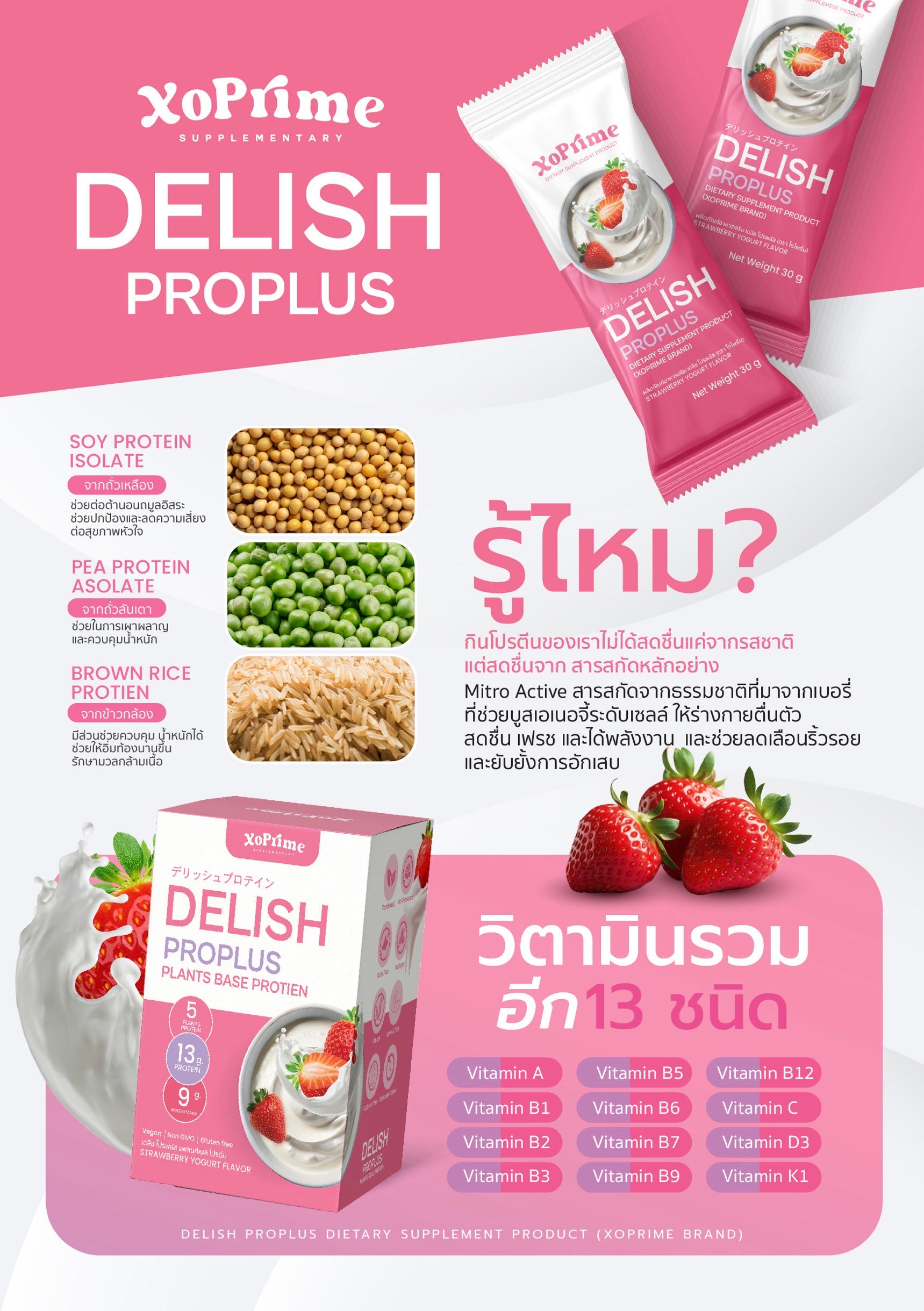 โปรตีนจากพืช Delish Proplus สำหรับคุณแม่ที่ต้องการดึงความสดชื่น หลังคลอด