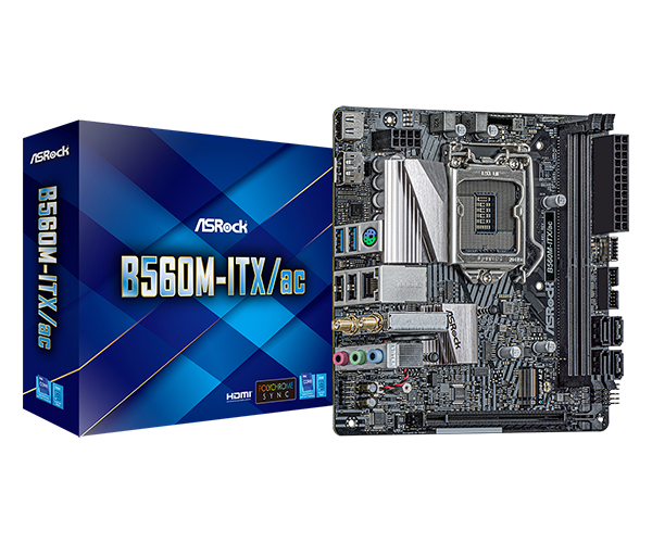 MAINBOARD ASROCK B560M-ITX/ac (LGA1200/DDR4)