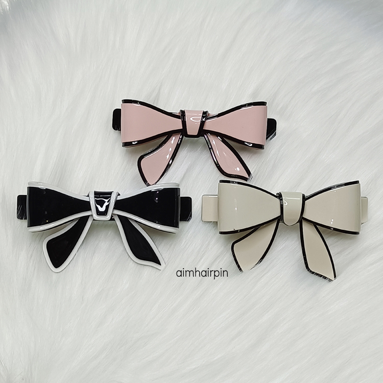 กิ๊บสปริง ทรงโบว์ - aimhairpin จำหน่ายกิ๊บติดผมเกาหลีแท้ และเครื่องประดับ ยางรัดผม คาดผมแฟชั่น สร้อยคอ ต่างหู