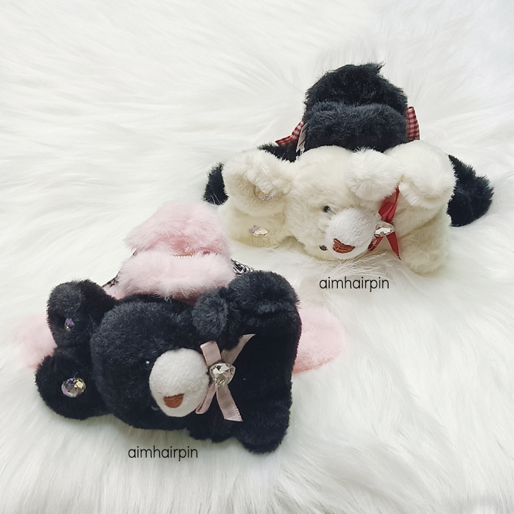 กิ๊บหนีบผม น้องกระต่ายขนนุ่ม - aimhairpin จำหน่ายกิ๊บติดผมเกาหลีแท้ และเครื่องประดับ ยางรัดผม คาดผมแฟชั่น สร้อยคอ ต่างหู