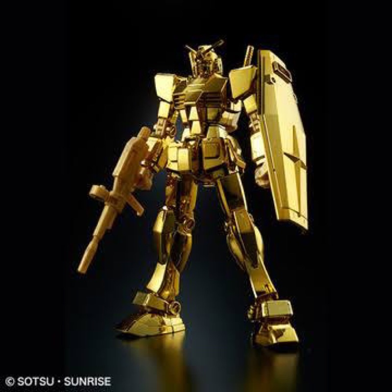 HG RX 78 2 The Gundam Base Prize Gold Coating with Action Base