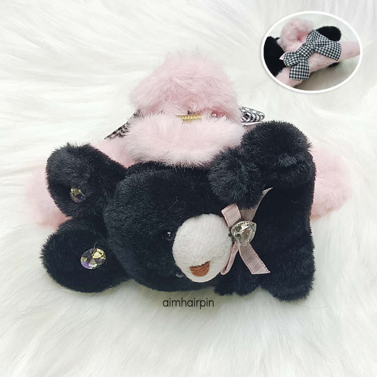 กิ๊บหนีบผม น้องกระต่ายขนนุ่ม - aimhairpin จำหน่ายกิ๊บติดผมเกาหลีแท้ และเครื่องประดับ ยางรัดผม คาดผมแฟชั่น สร้อยคอ ต่างหู
