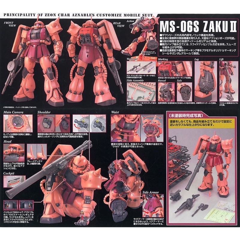 MG BANDAI MS-06S Char’s Zaku II