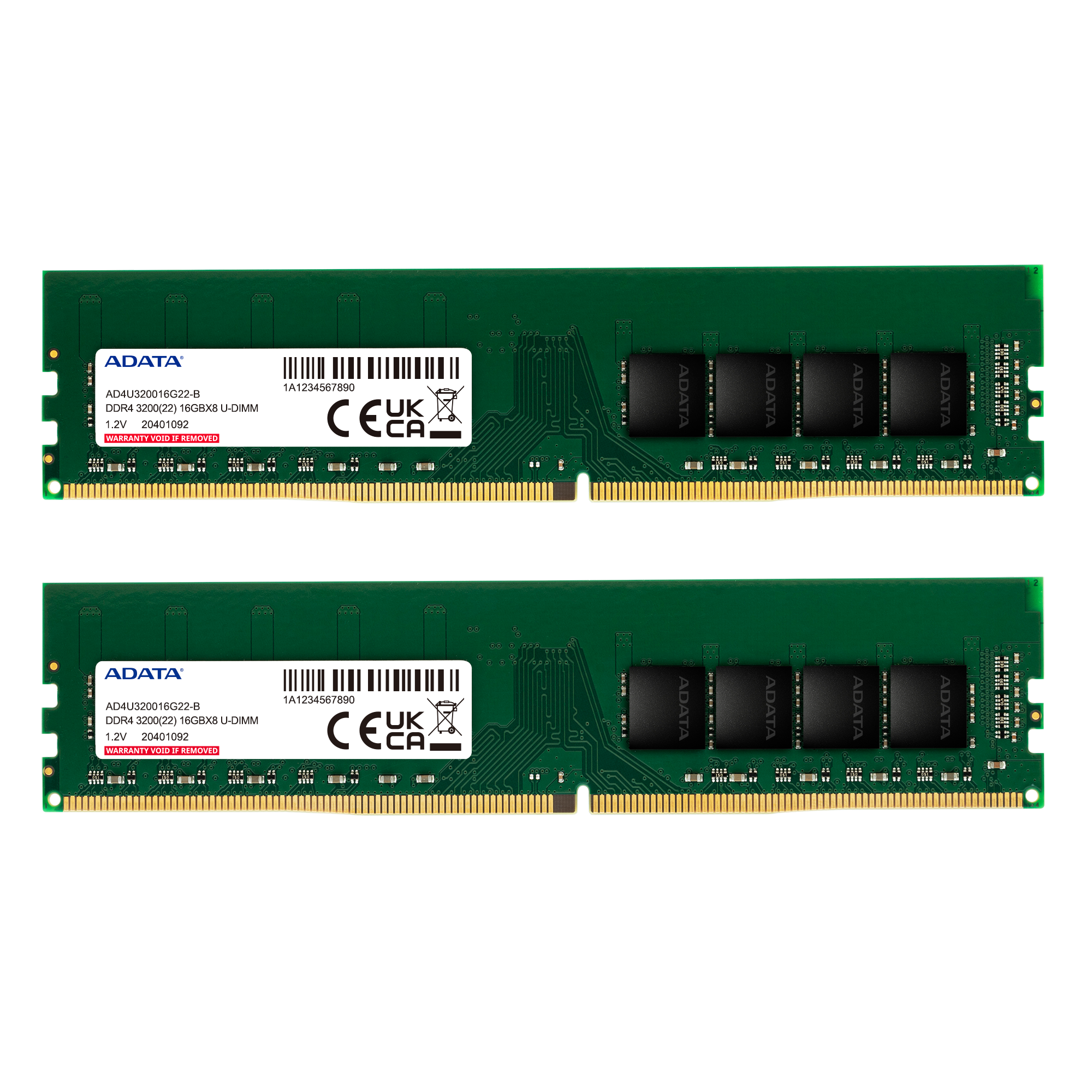 DDR4-PC ADATA 16/3200MTs U-DIMM (16x1) 1.2V