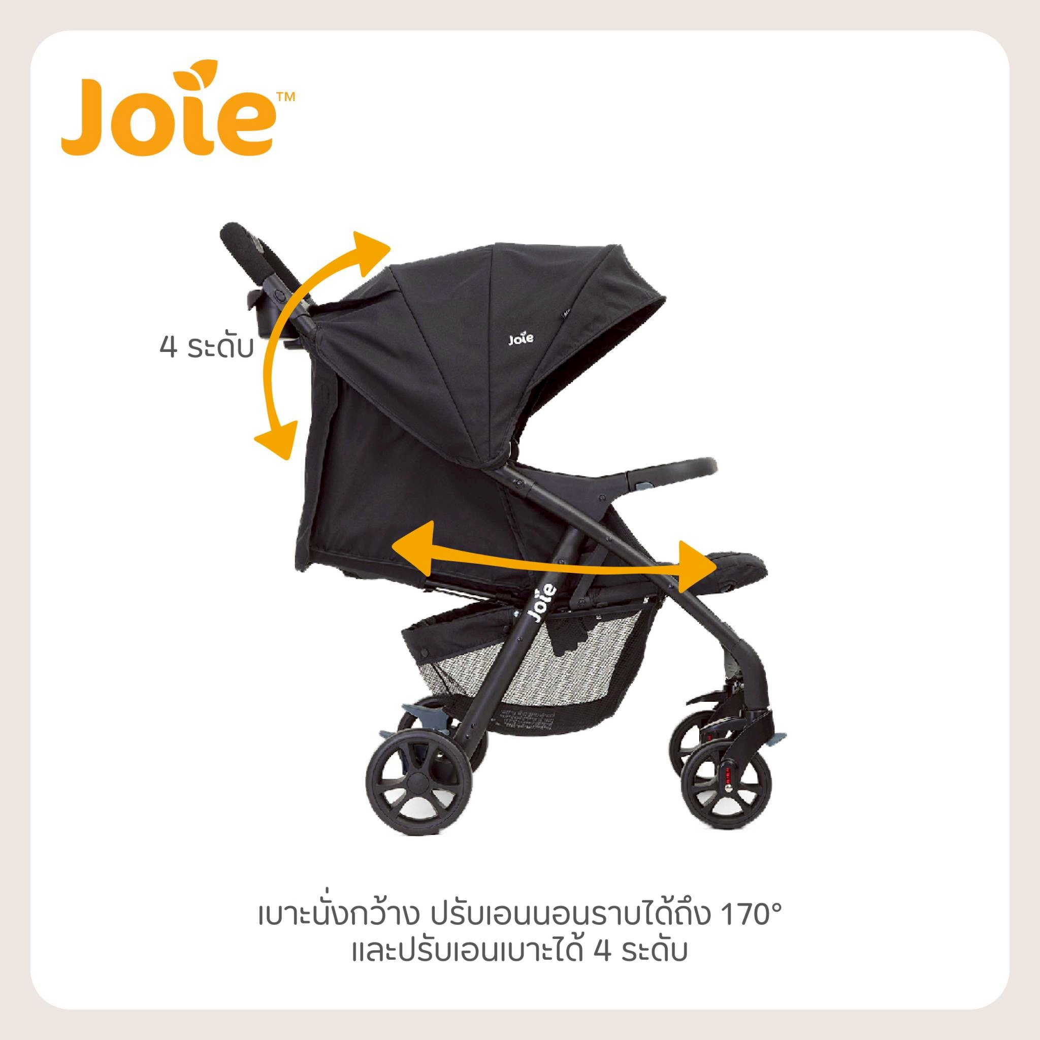รถเข็นเด็ก Joie Stroller Muze Lx (แรกเกิด-15 Kg )