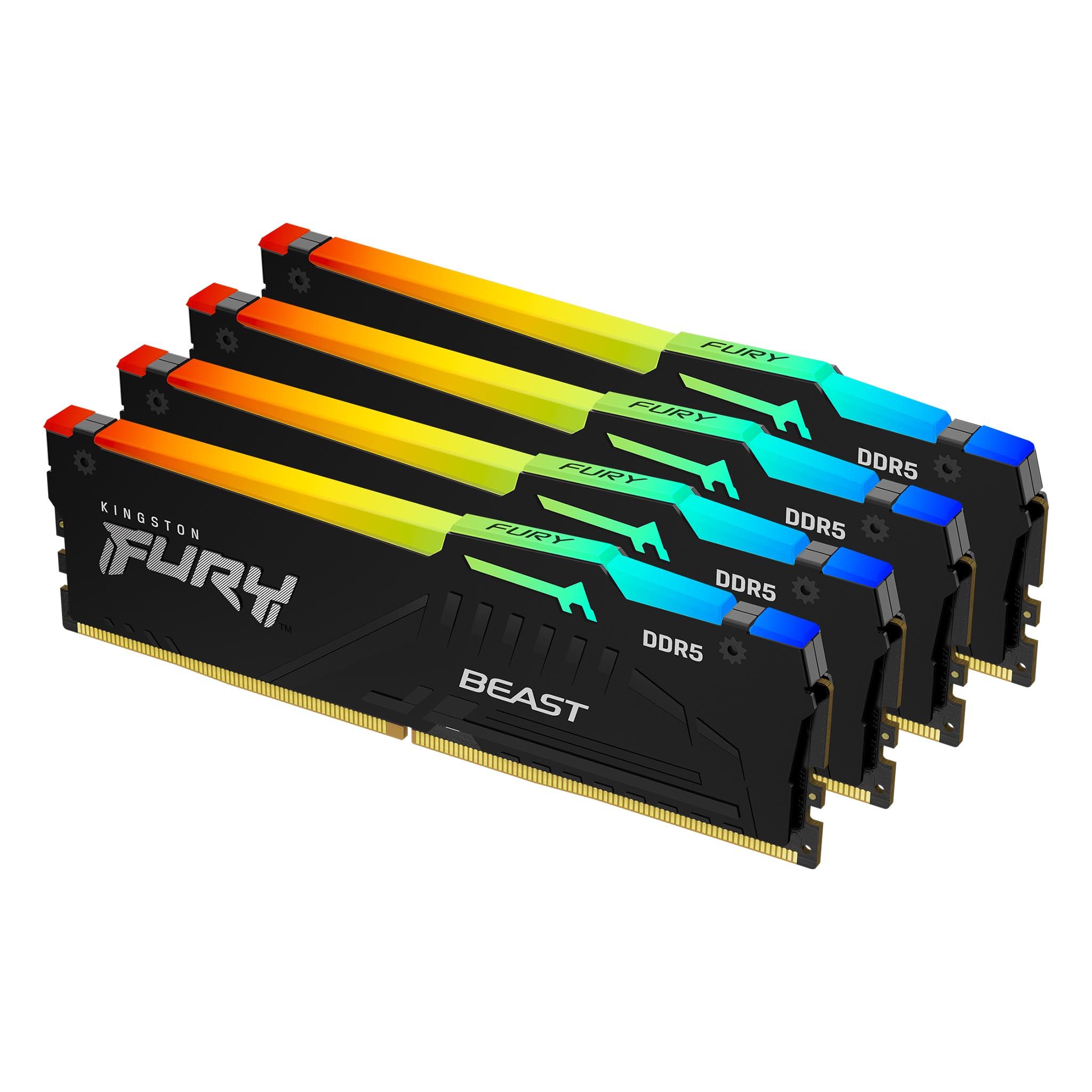 DDR5-PC KINGSTON FURY BEAST RGB 16/5200MTz CL40 (8x2) Cl40-40-40